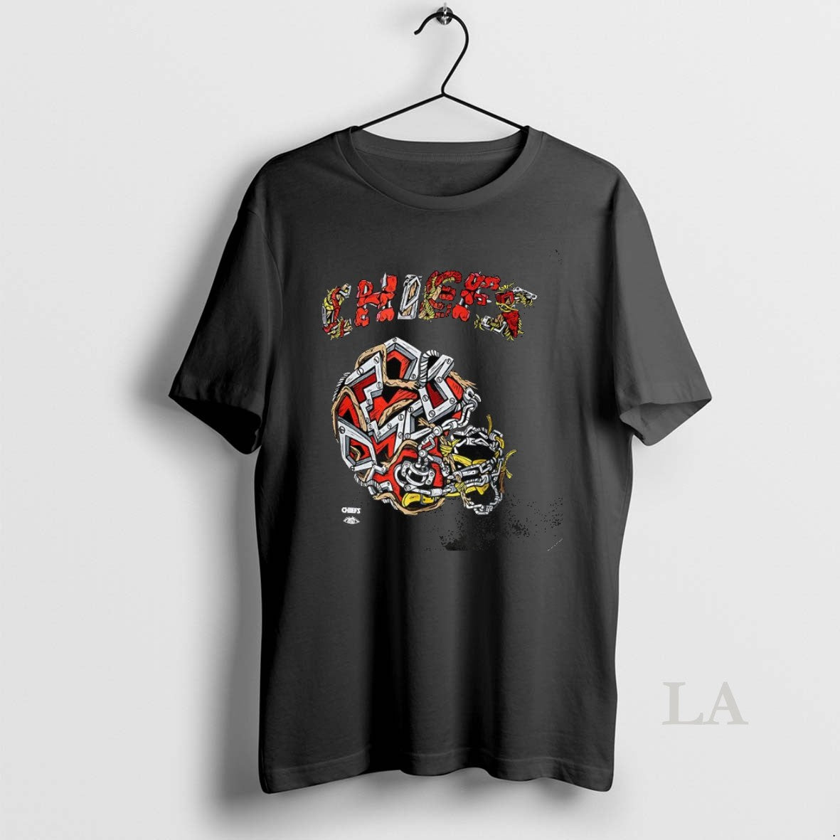 Original Kansas City Chiefs Football Helmet Distortedd Leaders