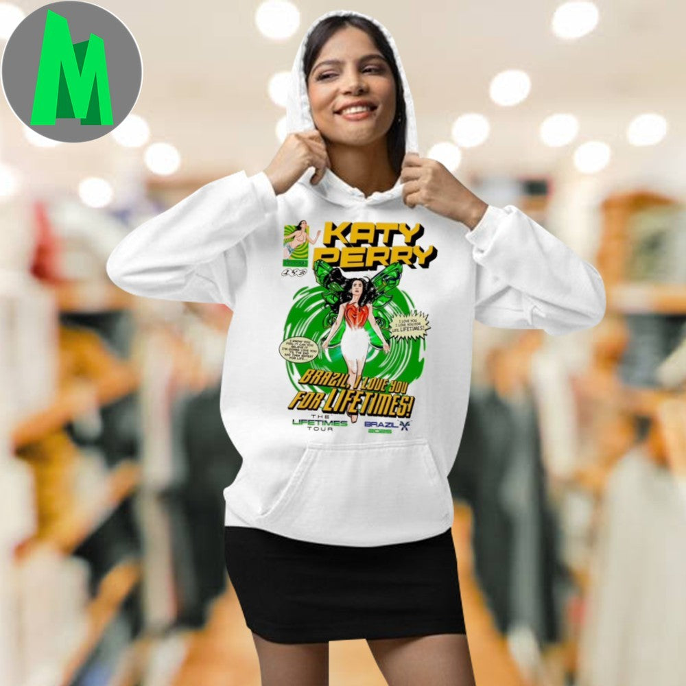 Original Katy Perry Brazil Loves You For Lifetimes Tour Shirt Unisex