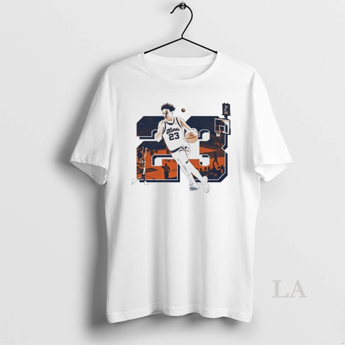 Original Keaton Wagler 23 Illinois Fighting Illini Basketball Vintage Unisex
