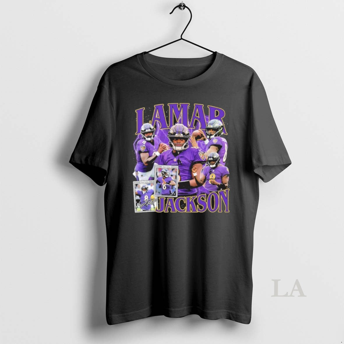 Original Lamar Jackson 8 Player Signature