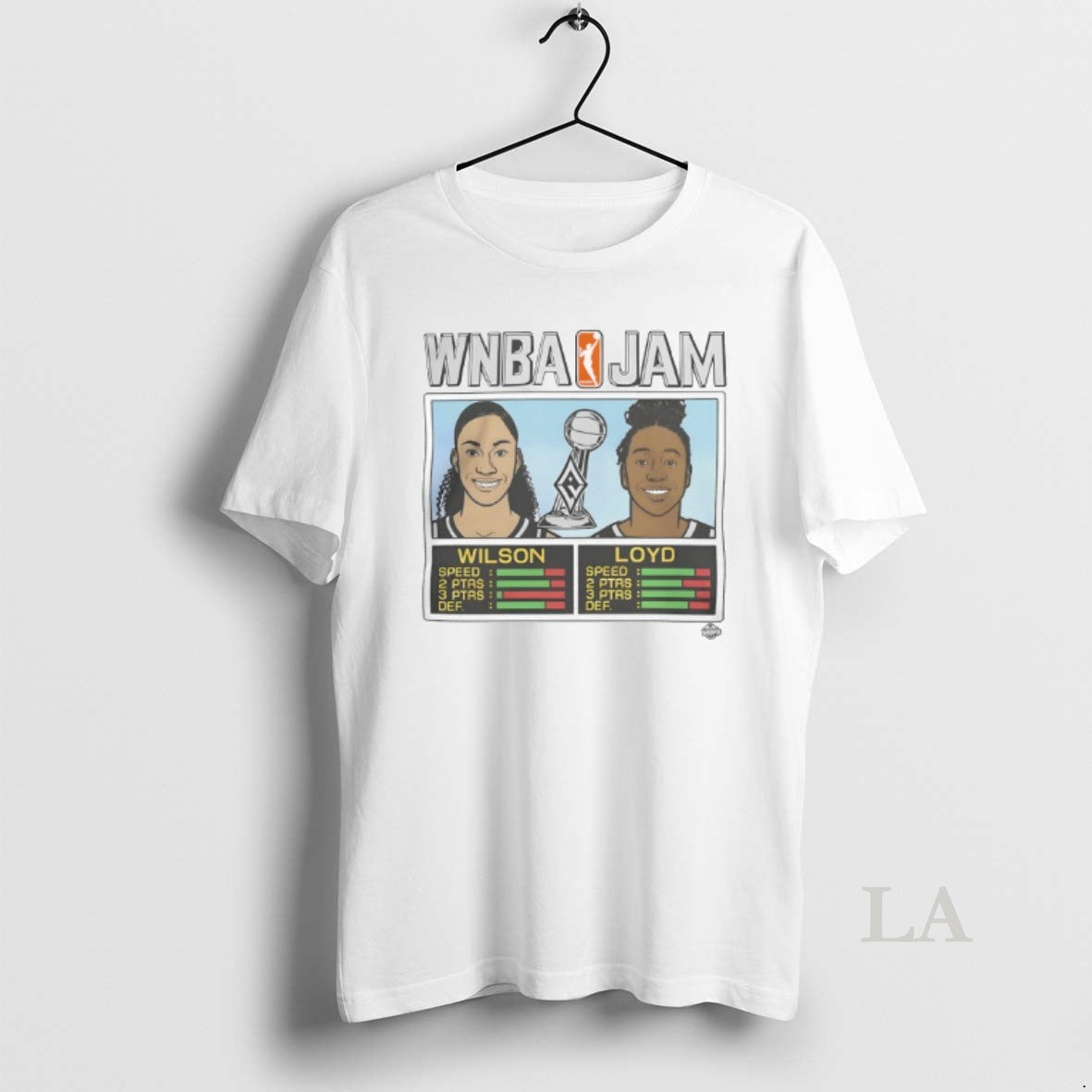 Original Las Vegas Aces Championship Gear Wilson And Loyd Wnba Jam Aces 2025 Champs