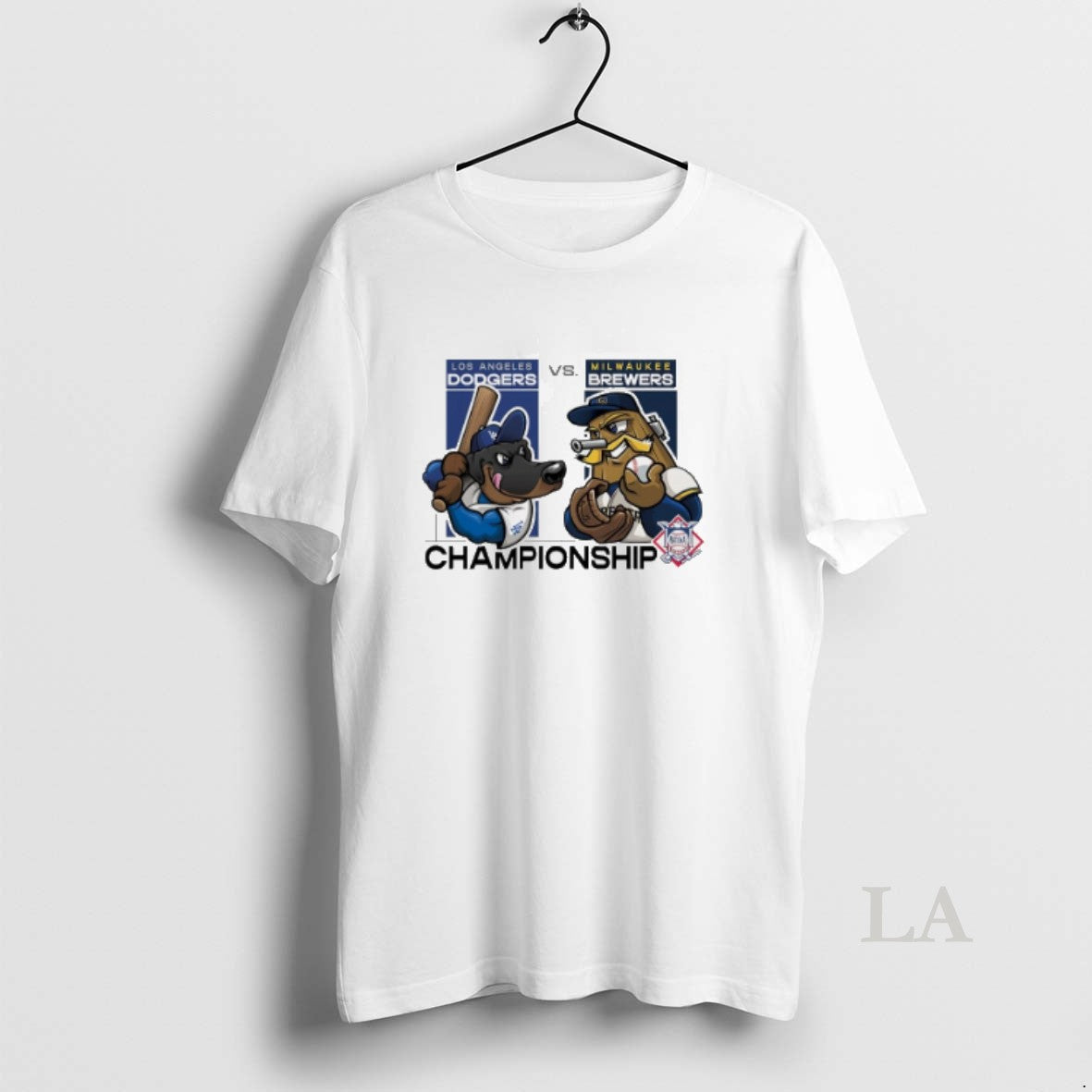 Original Los Angeles Dodgers Vs Milwaukee Brewers 2025 Mlb League Championship Series Mascot