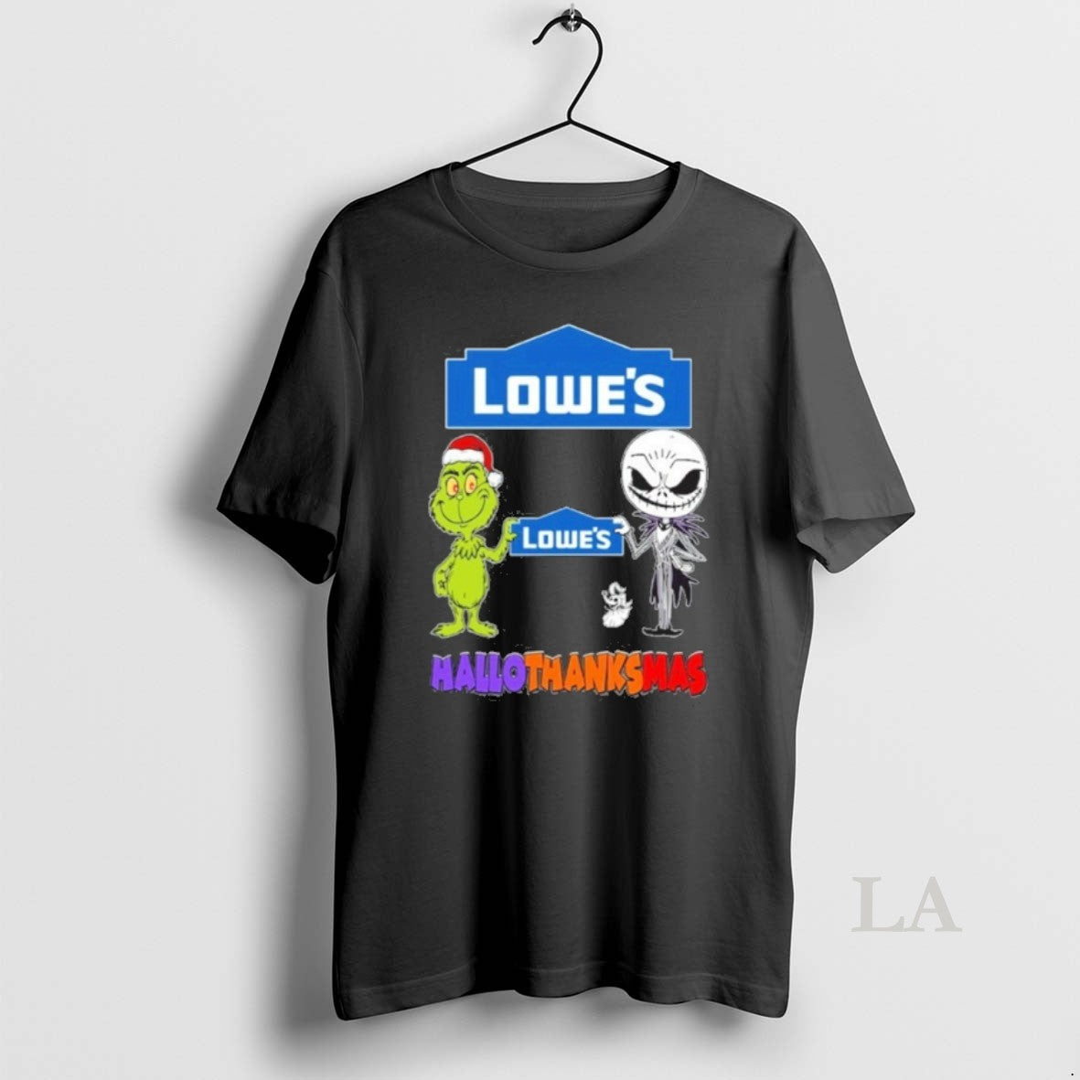 Original Lowes Santa Grinch X Jack Friends Fist Bump Hallothanksmas
