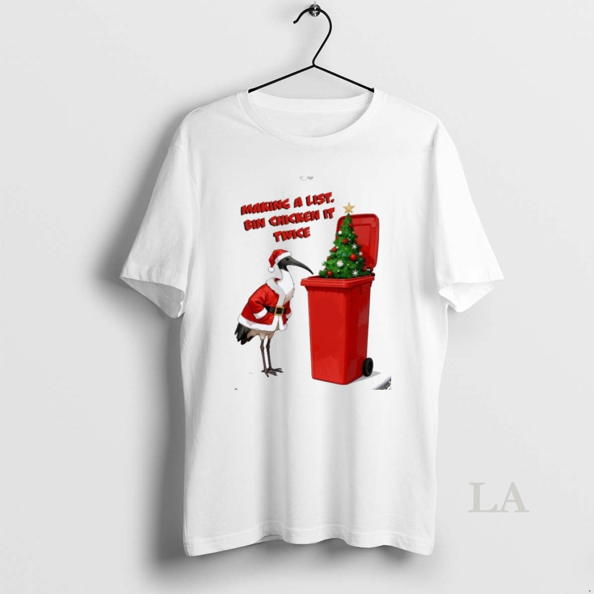 Original Making A List Bin Chicken It Twice Xmas Holiday Christmas Tree