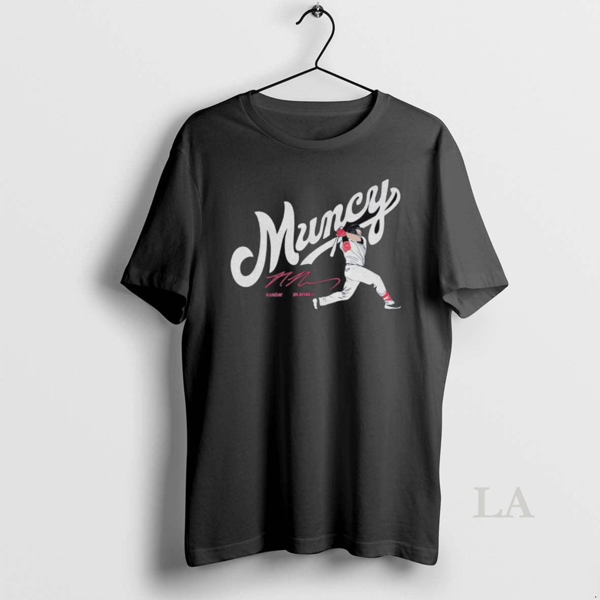 Original Muncy La Max Muncy Los Angeles Dodgers Mlb Slash Line Signature Fanart