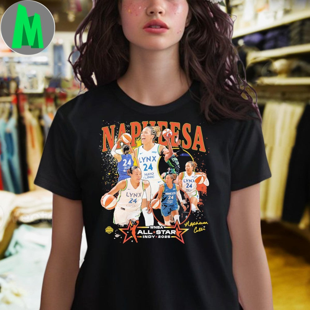 Original Napheesa Collier 2025 WNBA All-Star Game #24 Minnesota Lynx Fan Shirt Unisex
