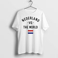 Original Nederland Vs The World Dutch Flag White Tshirts Jpg Unisex