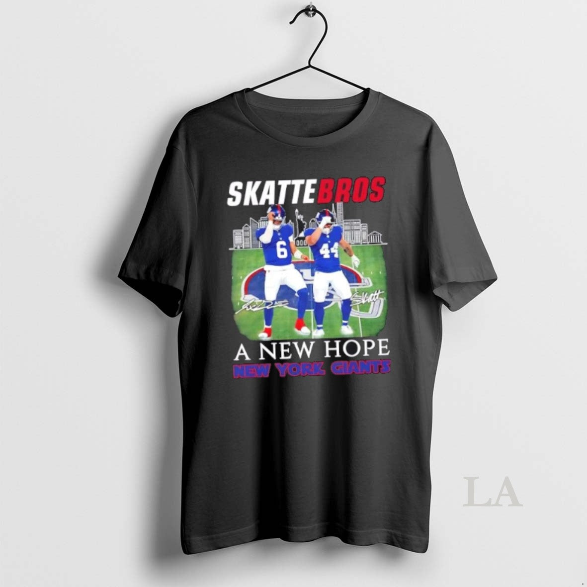 Original New York Giants Skattebros Jaxson Dart X Cam Skattebo A New Hope Signatures