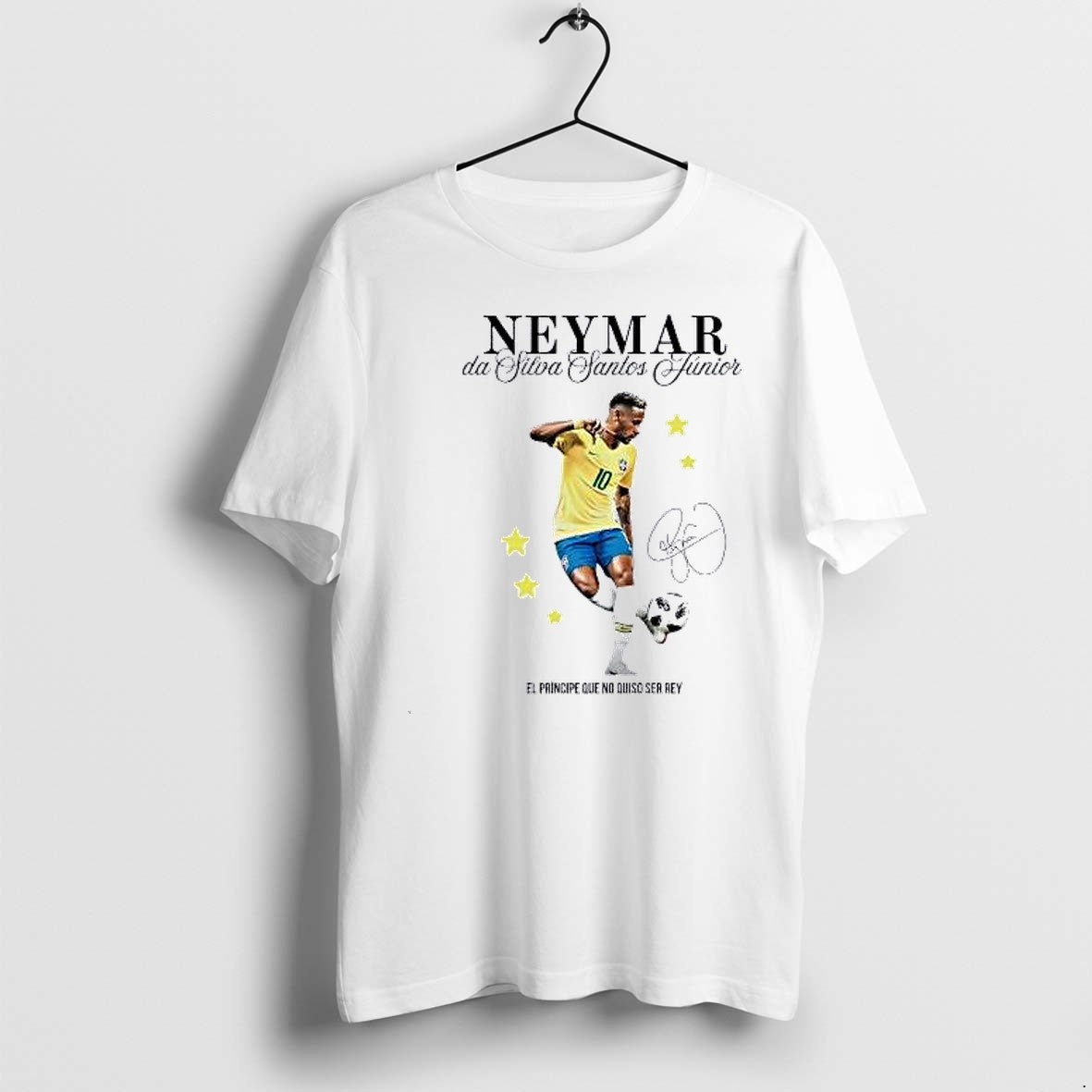 Original Neymar Da Silva Santos Junior Brazil National Tshirts Jpg Unisex