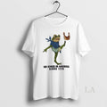 Original No King In America Since 1776 Protest Frog Crown