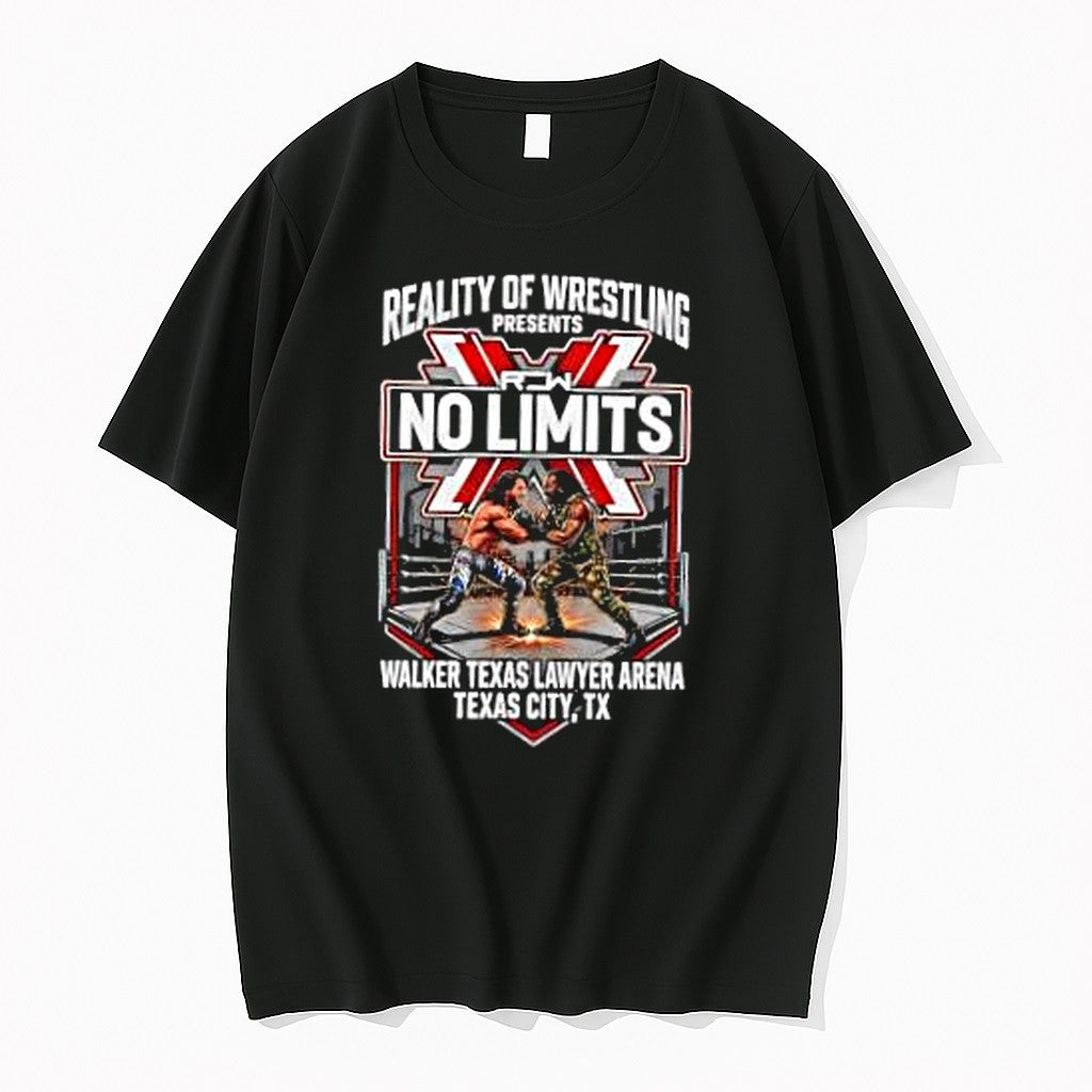 Original No Limits Reality Of Wrestling Presents Walker Texas Lawyer Arena Tshirts Unisex