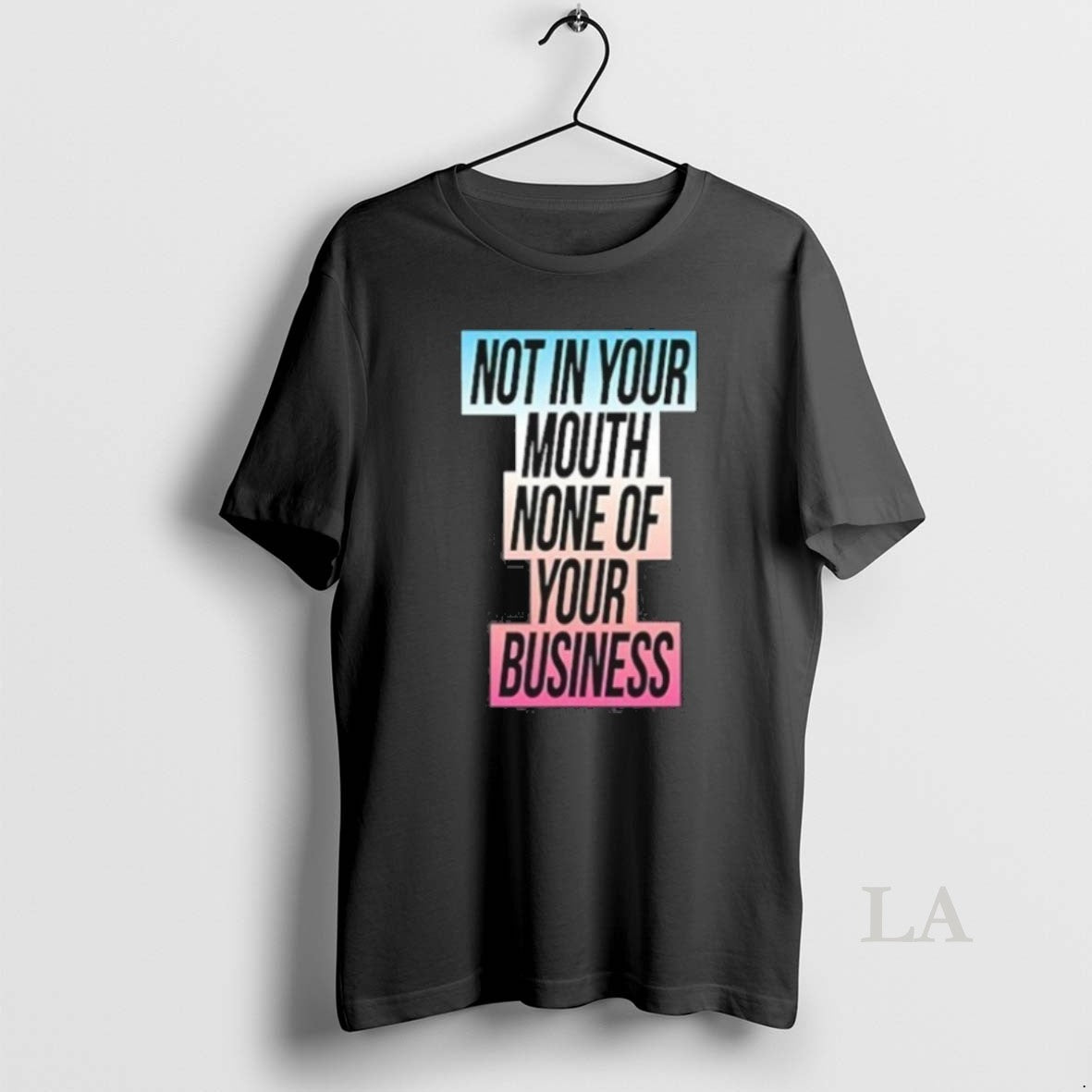 Original Not In Your Mouth None Of Your Business Trans Flag