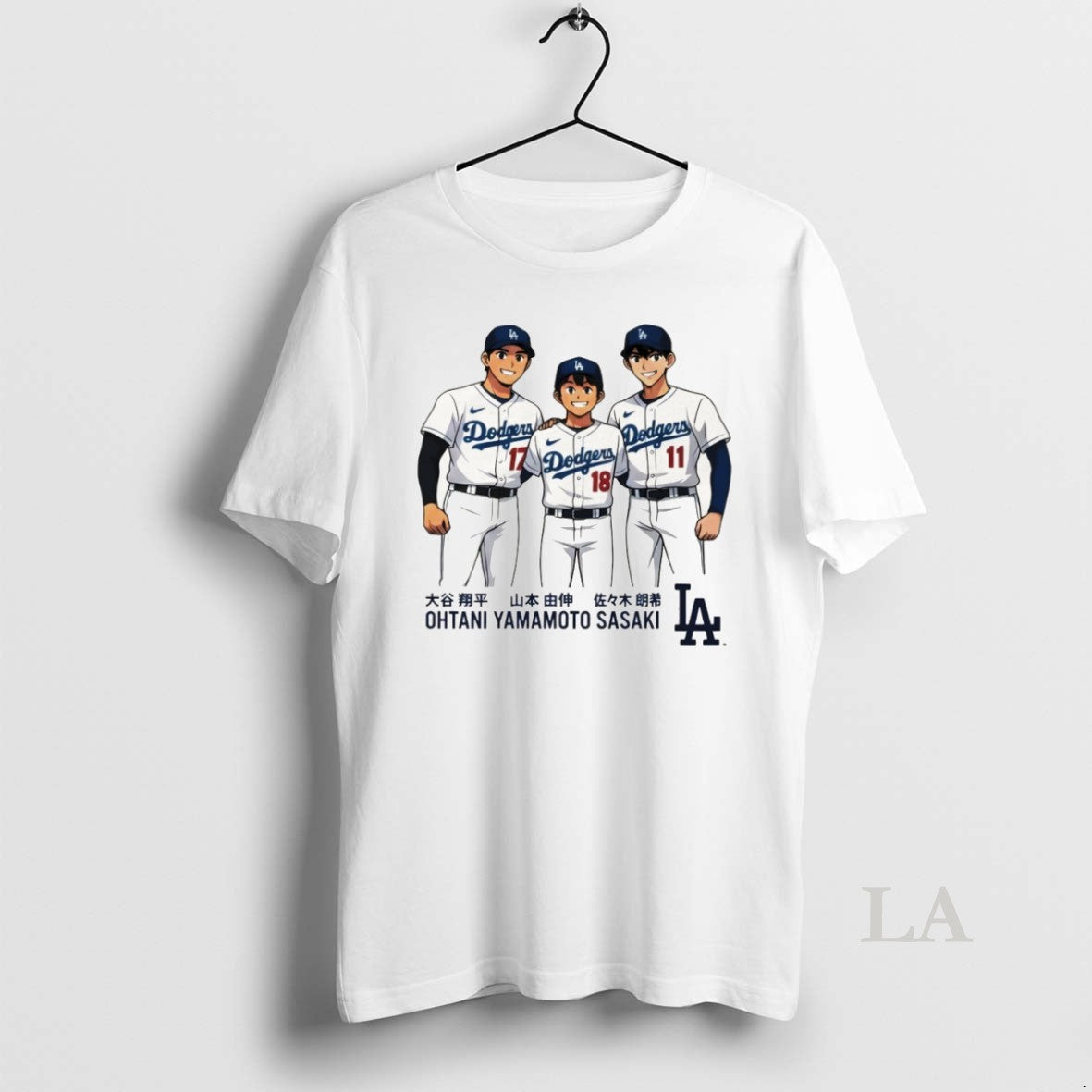 Original Ohtani Yamamoto Sasaki Anime Los Angeles Dodger World Famous Japanese Baseball Unisex