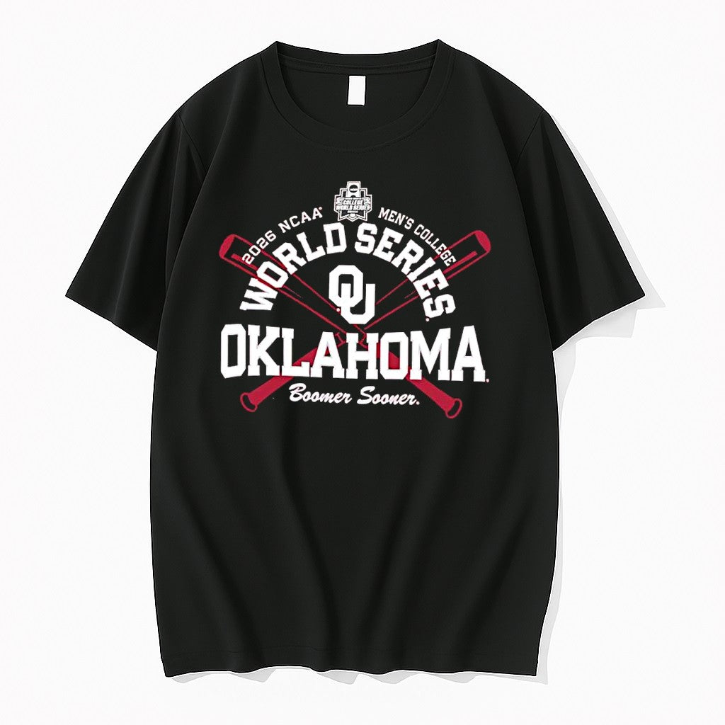 Original Oklahoma Sooners 2026 Ncaa Mens College World Series Baseball Team Tshirts Unisex