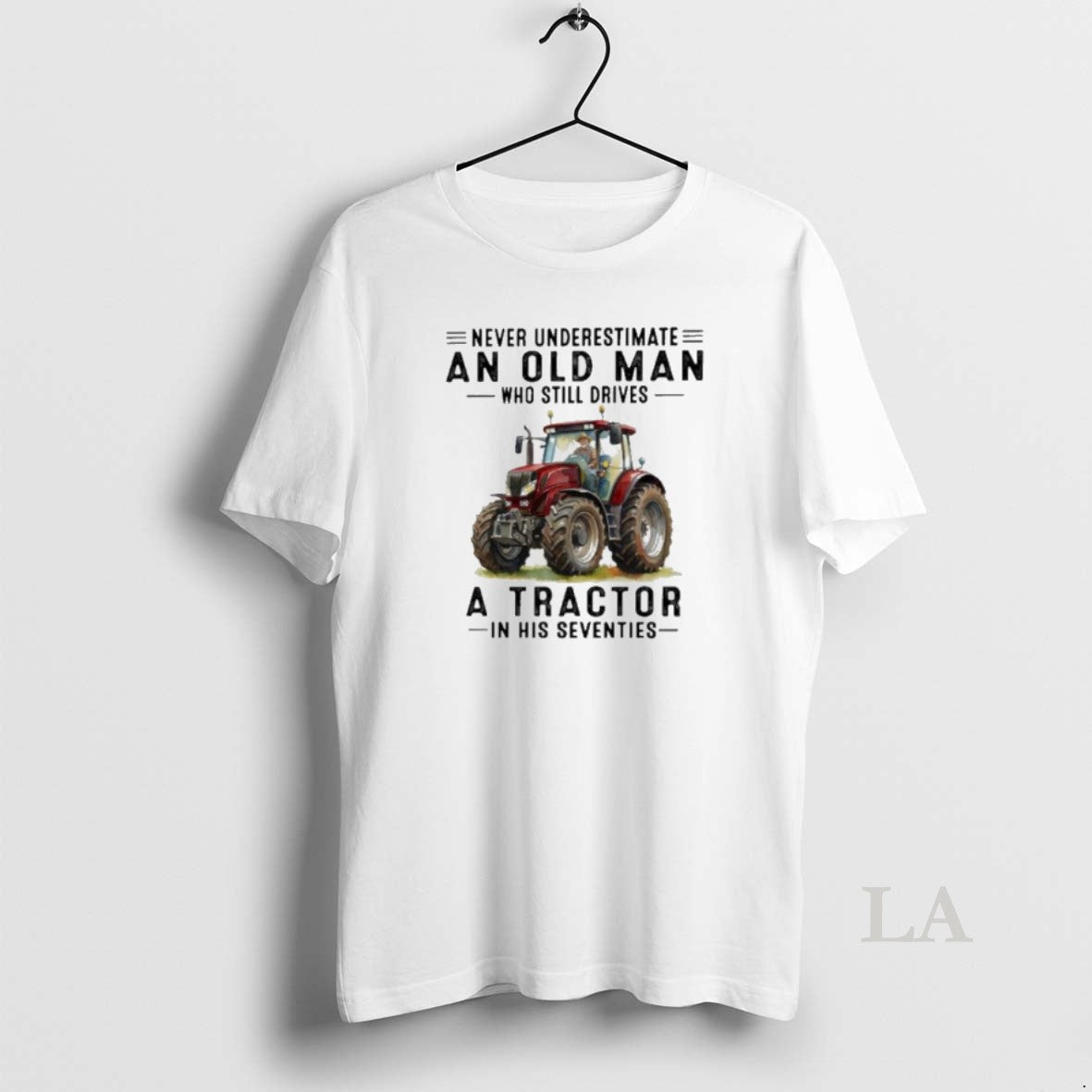 Original Old Man Drives Tractor Seventies Unisex