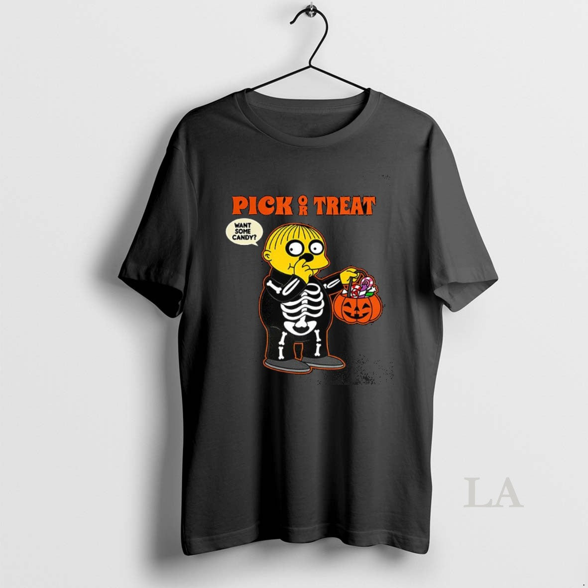 Original Pick Or Treat Want Some Candy Cartoon Halloween