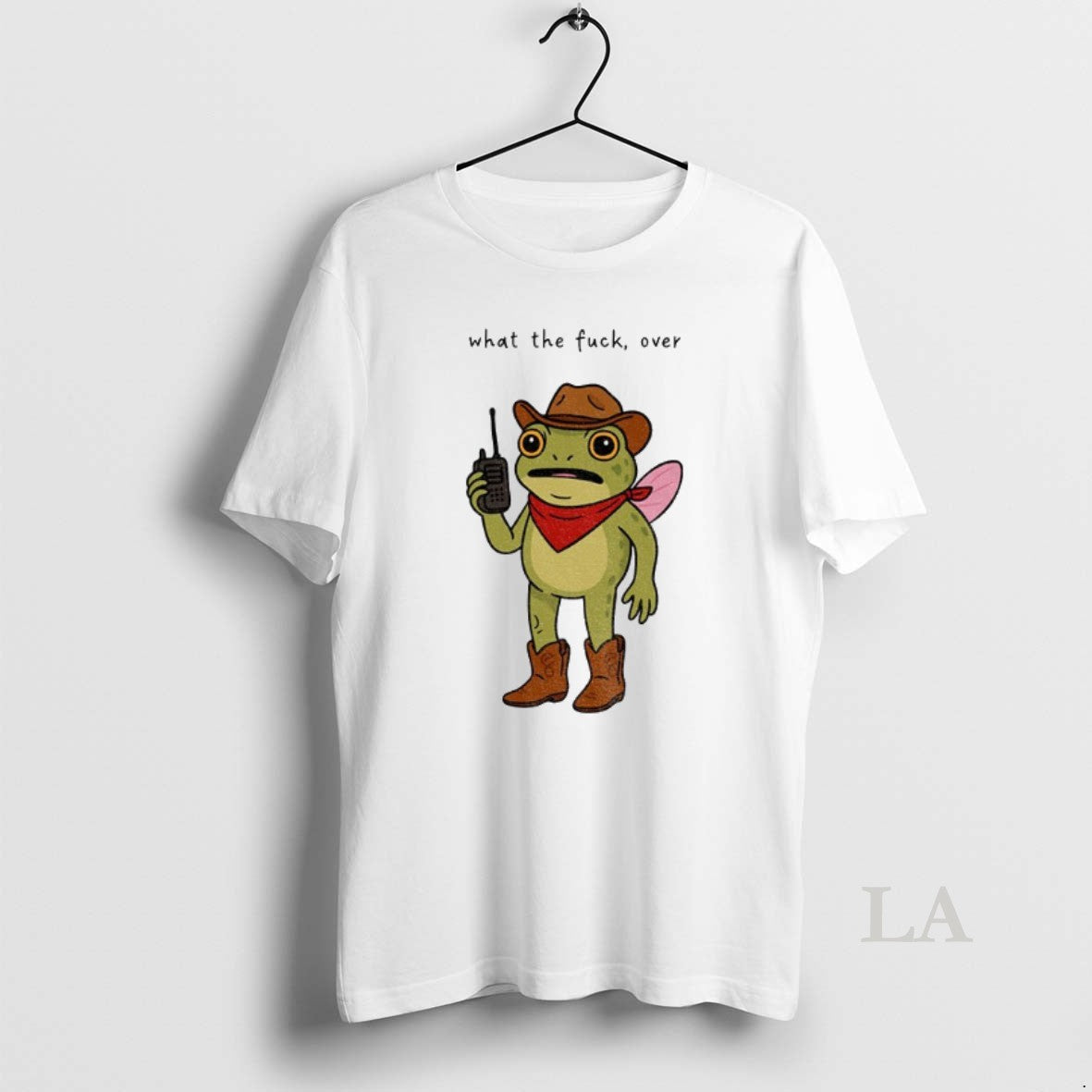 Original Portland Frog Cowboy What The Fuck Over Anti Trump
