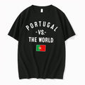 Original Portugal Vs The World Flag Black Tshirts Jpg Unisex