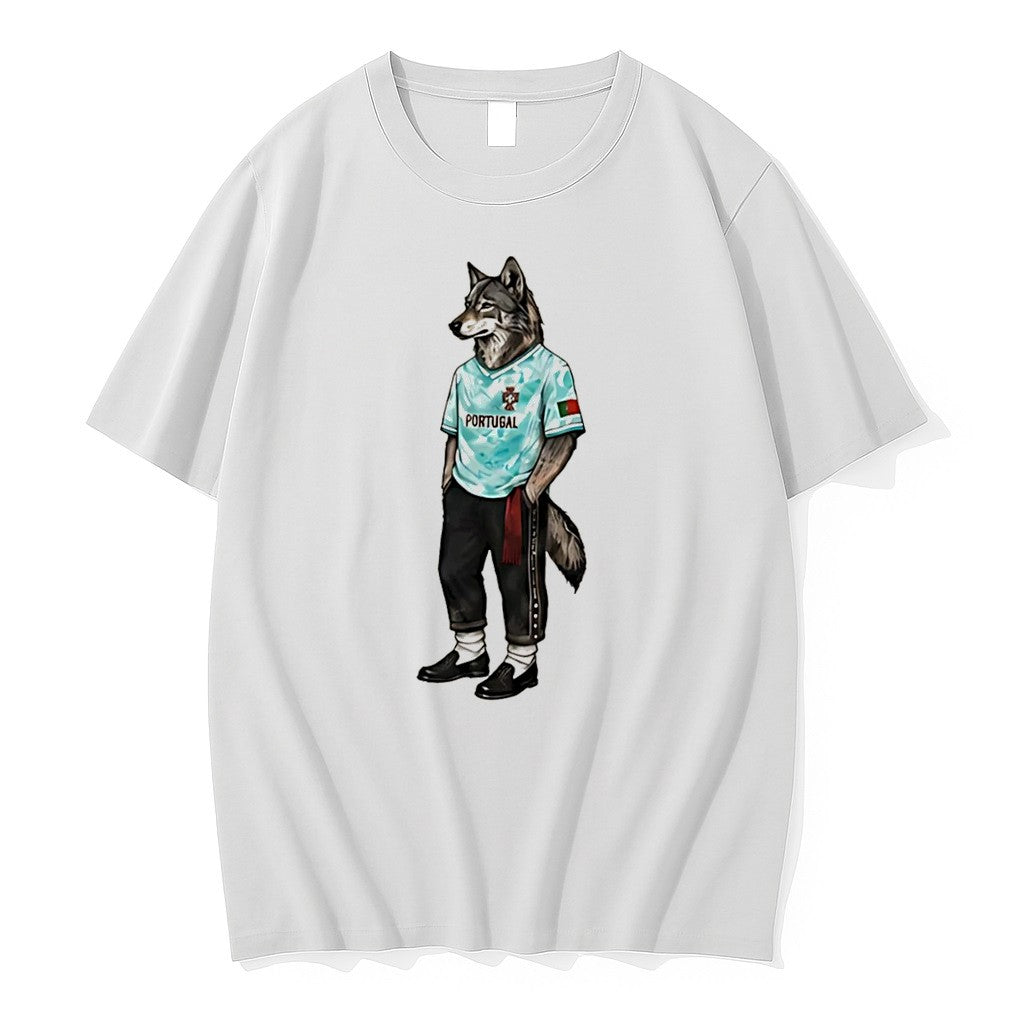 Original Portugese Wolf World Cup 2026 Mascot Tee Tshirts Jpg Unisex