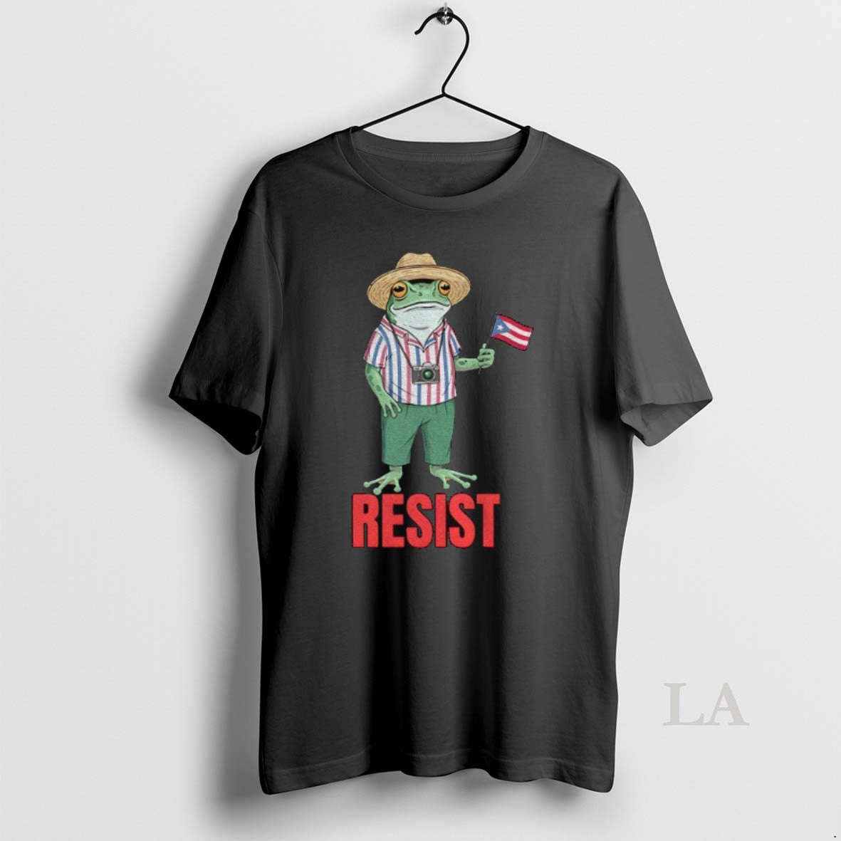 Original Resist Portland Frog Protest Bad Bunny Frog Puerto Rico Flag