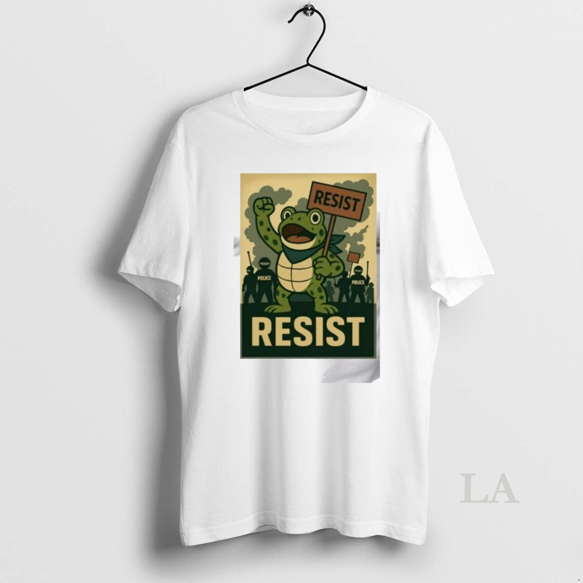 Original Resist Portland Frog Stand With Frog Digital Protest T Men