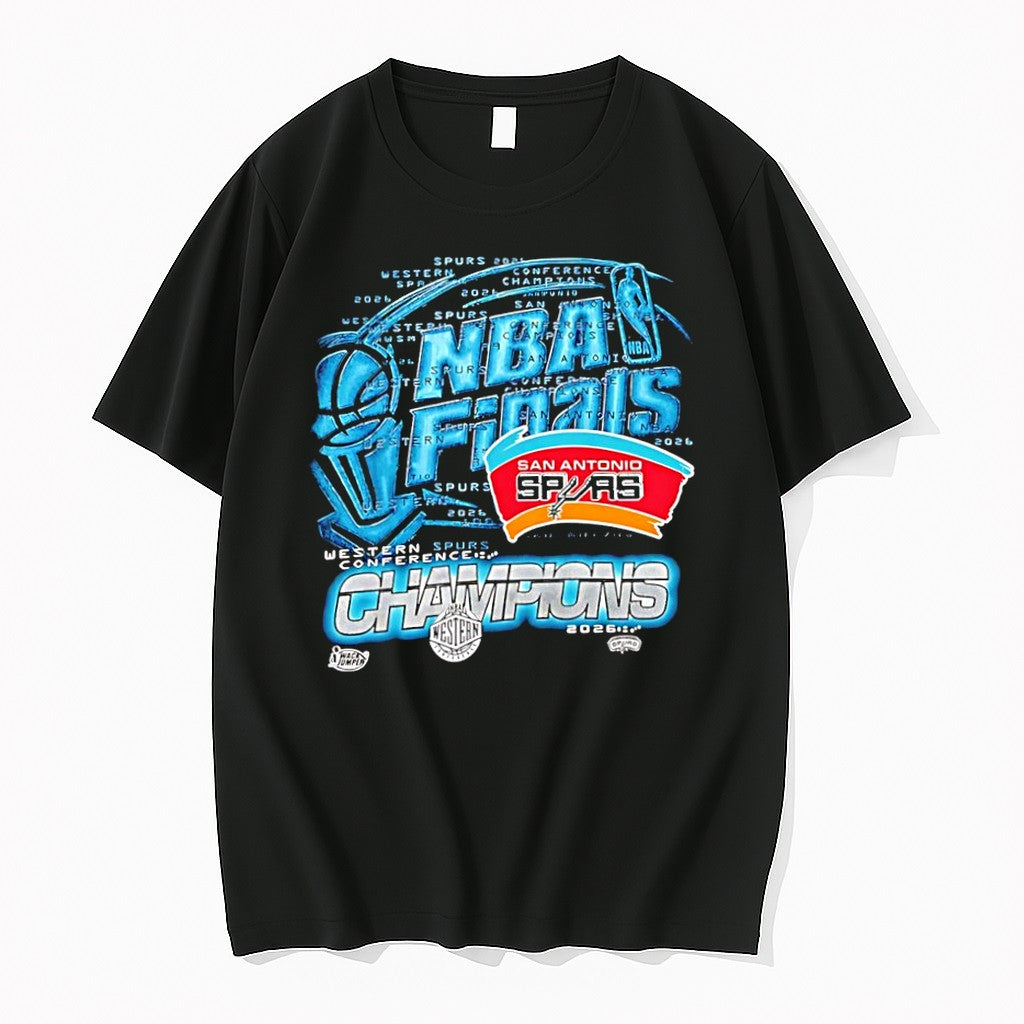 Original San Antonio Spurs Western Conference Champions 2026 Graphic Tshirts Unisex