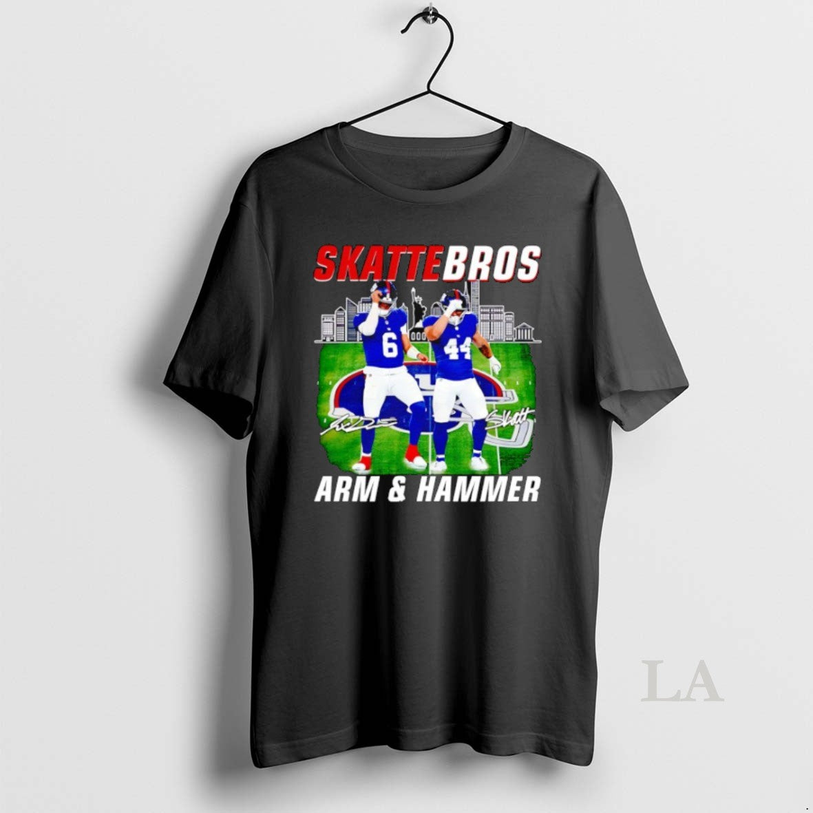 Original Skattebros Arm And Hammer Jaxson Dart And Cam Skattebo New York Giants