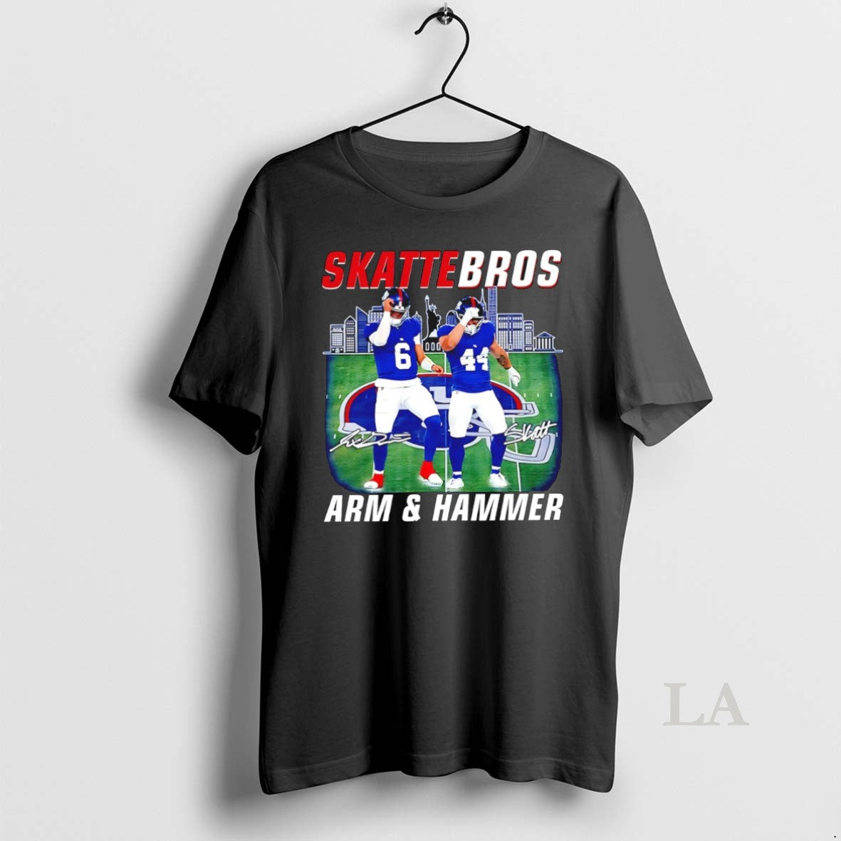 Original Skattebros Arm And Hammer New York Giants Jaxson Dart And Cam Skattebo
