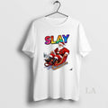 Original Slay Santa Xmas Holiday Christmas Pride Rainbow
