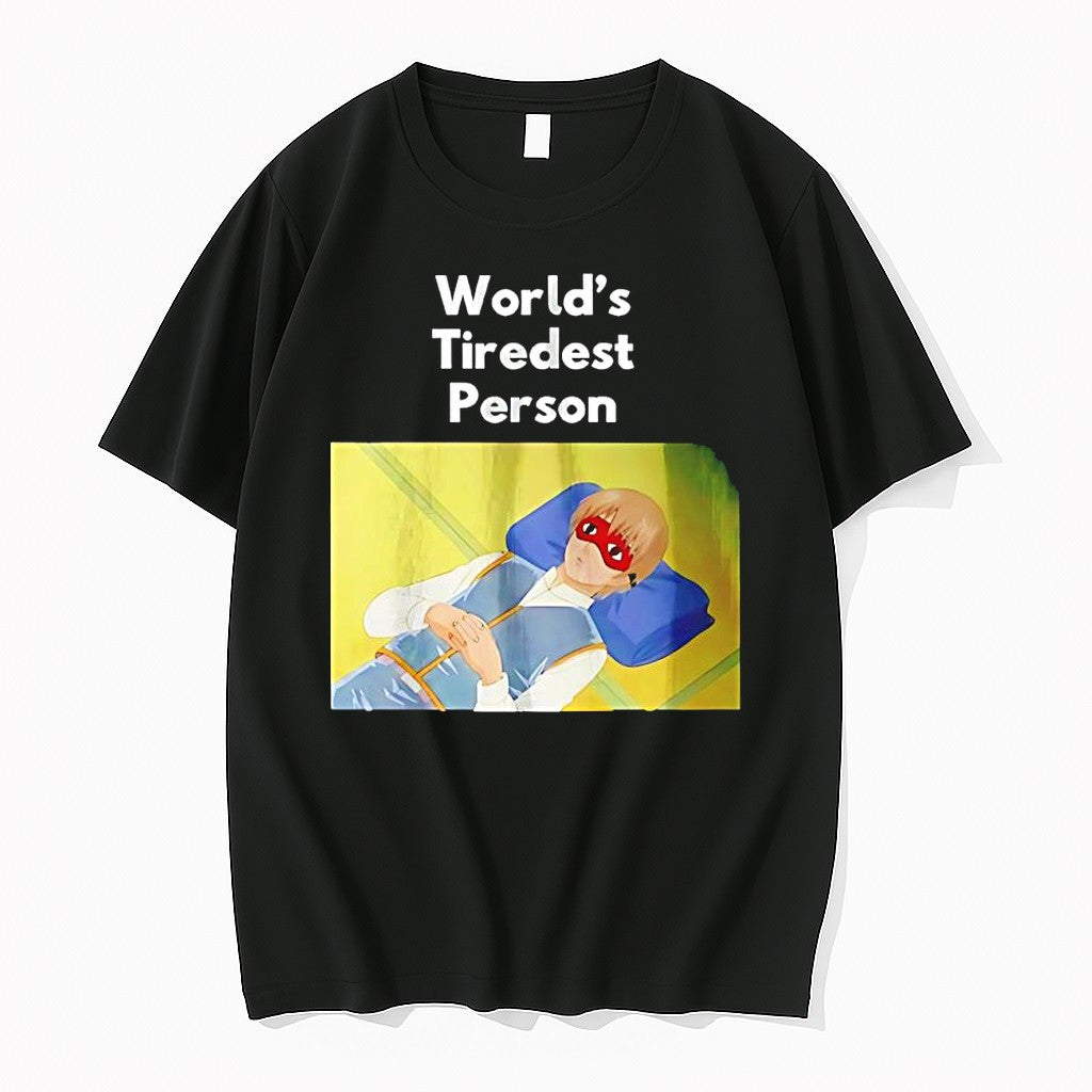 Original Sogo Okita Gintama Worlds Tiredest Person Meme Tshirts Jpg Unisex