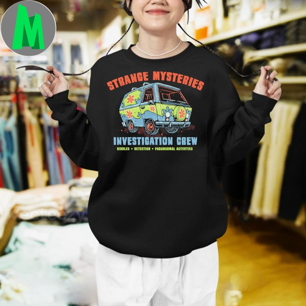 Original Strange Mysteries Investigation Crew Riddles Detection Paranormal Activities Shirt