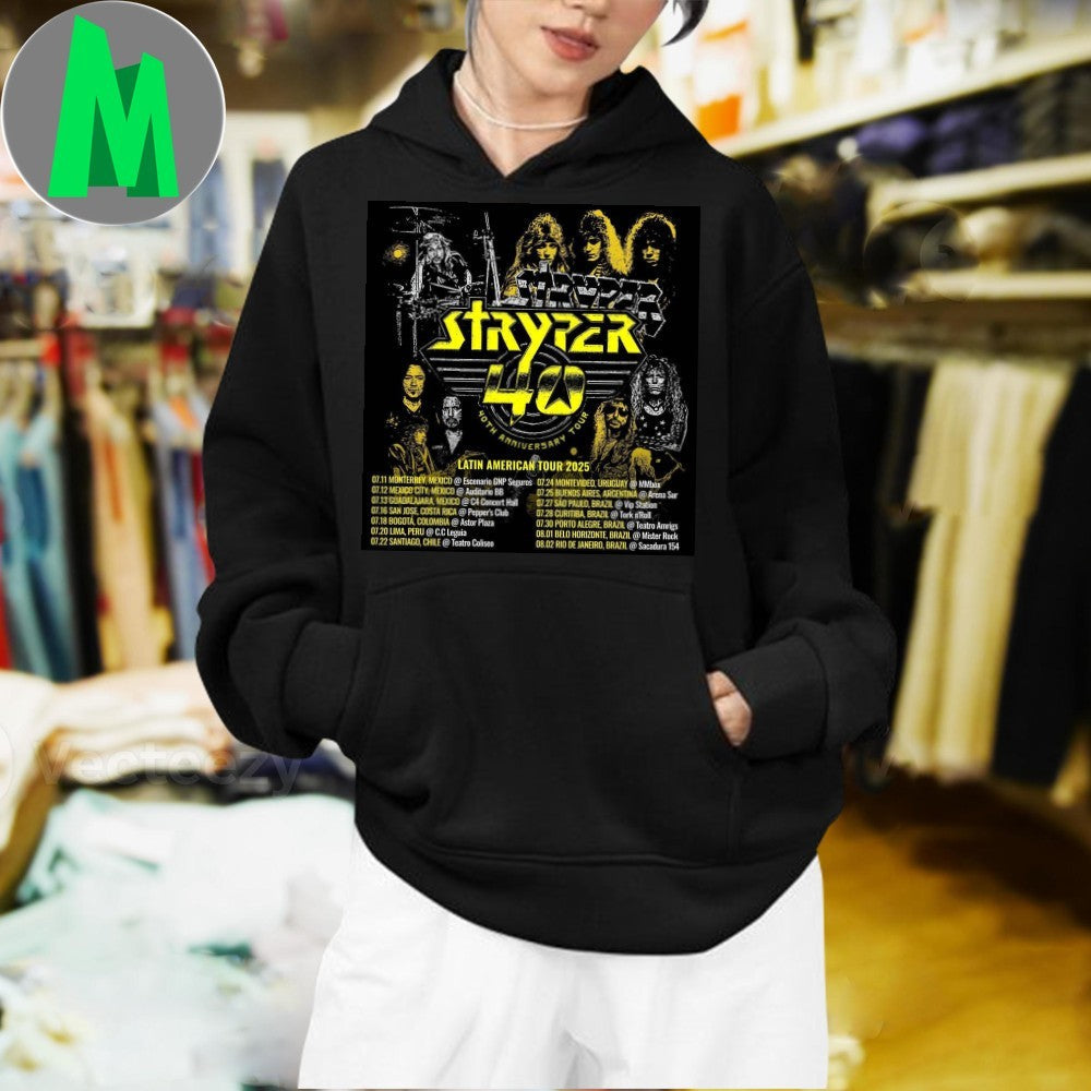 Original Stryper 40th Anniversary Latin American Tour 2025 Concert Unisex