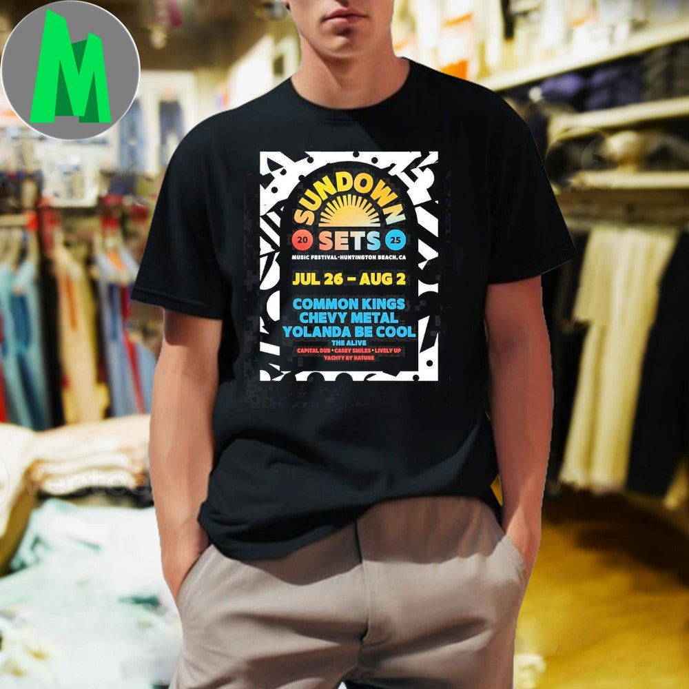 Original Sundown Sets Music Festival Huntington Beach 2025 Concert Unisex