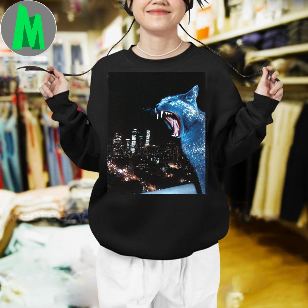 Original Super Rare Stephan Vasement Blast Giant Glitter Cat City Attack Unisex