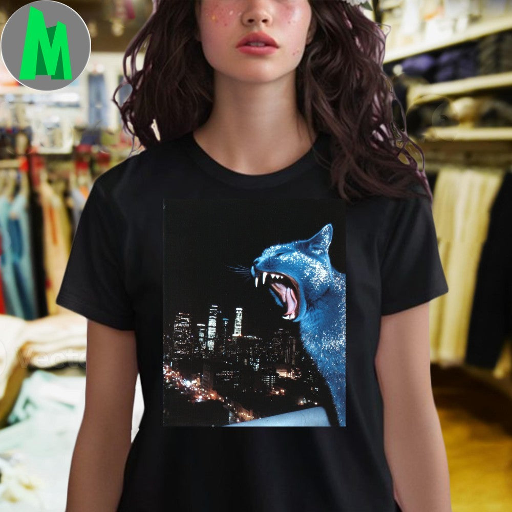 Original Super Rare Stephan Vasement Blast Giant Glitter Cat City Attack Unisex
