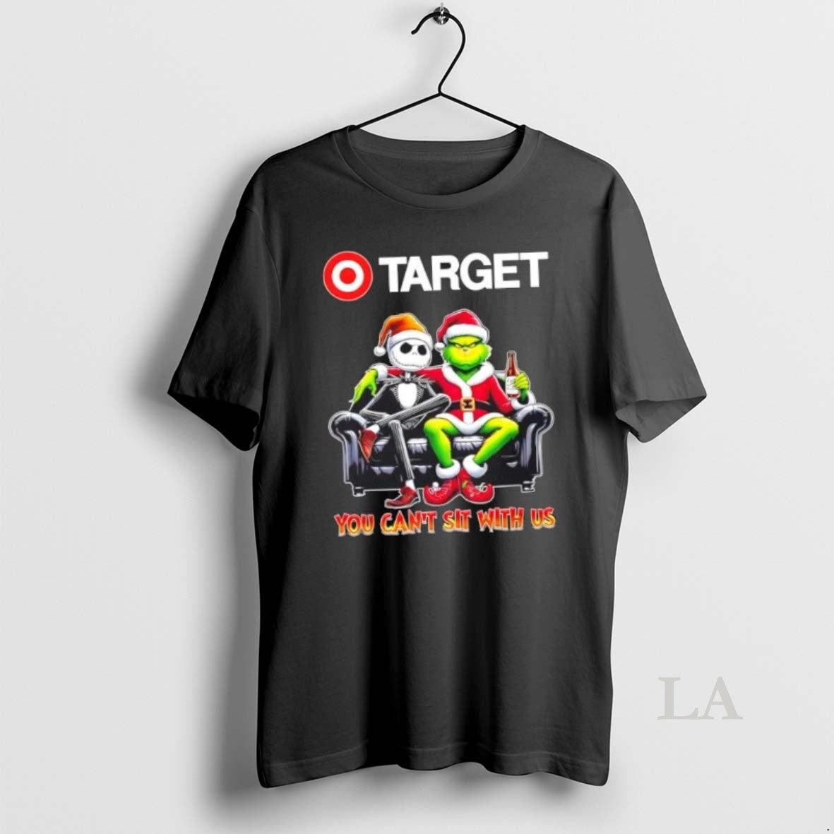 Original Target X Grinch And Jack Skellington Happy Hallothankmas You Cant Sit With Us