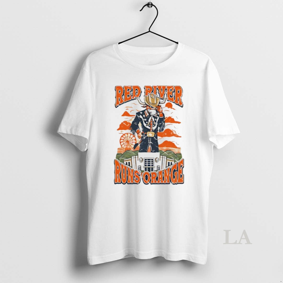 Original Texas Longhorns Red River Runs Orange Mascot