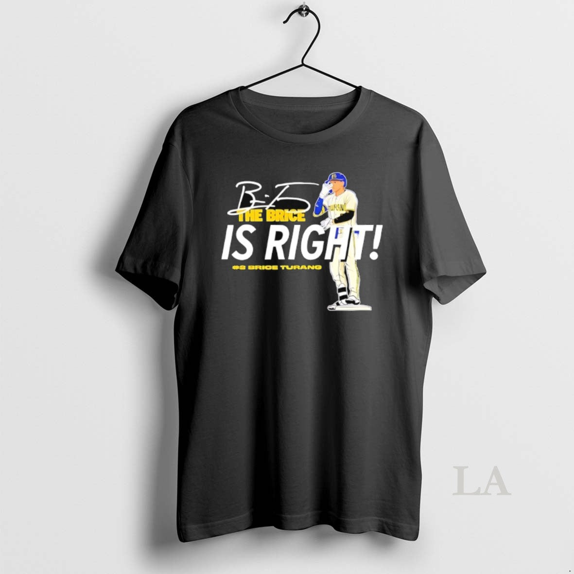 Original The Brice Is Right Milwaukee Brewers Baseball Hash 2 Brice Turang Signature