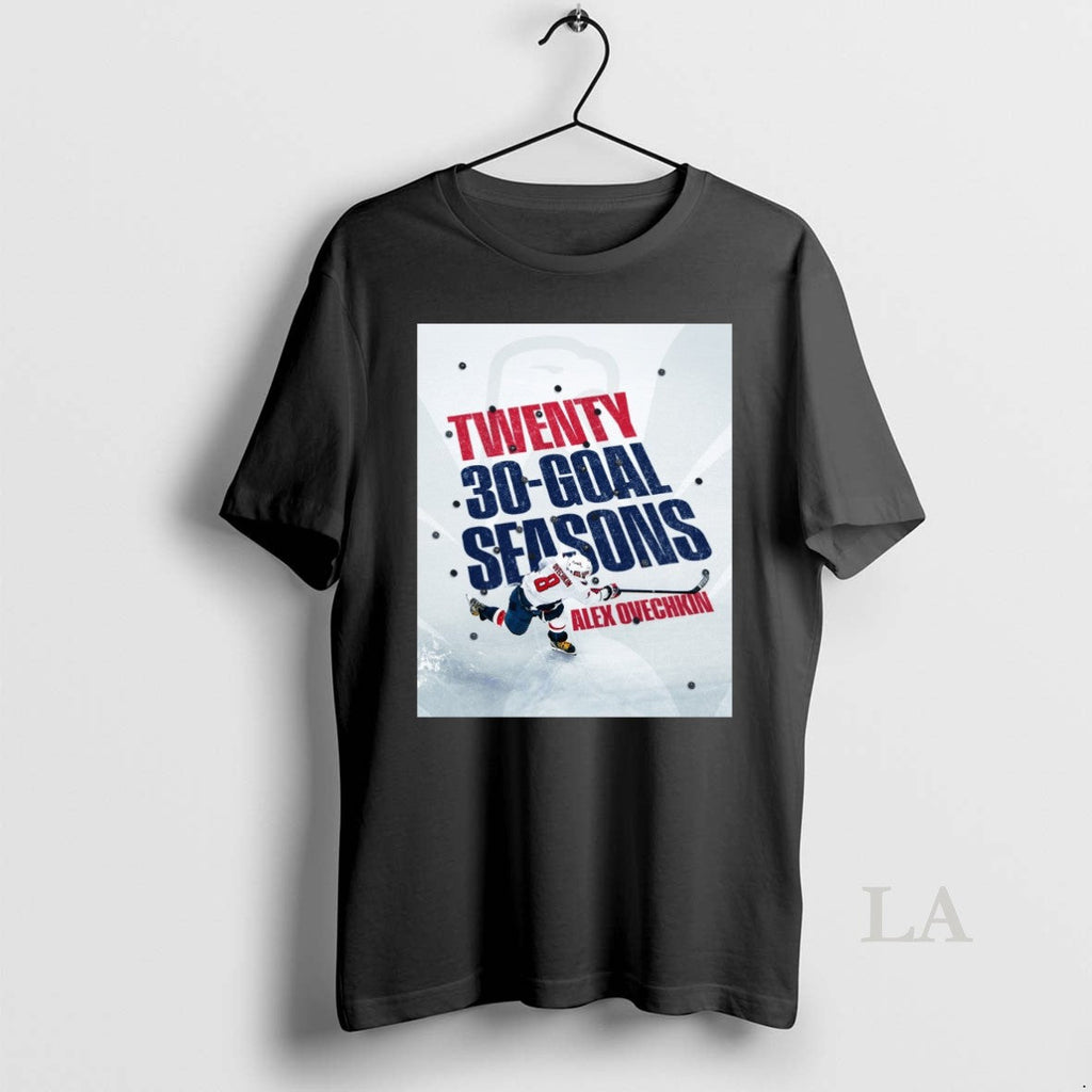 Original Twenty 30 Goal Seasons Alex Ovechkin Washington Capitals Hockey Unisex