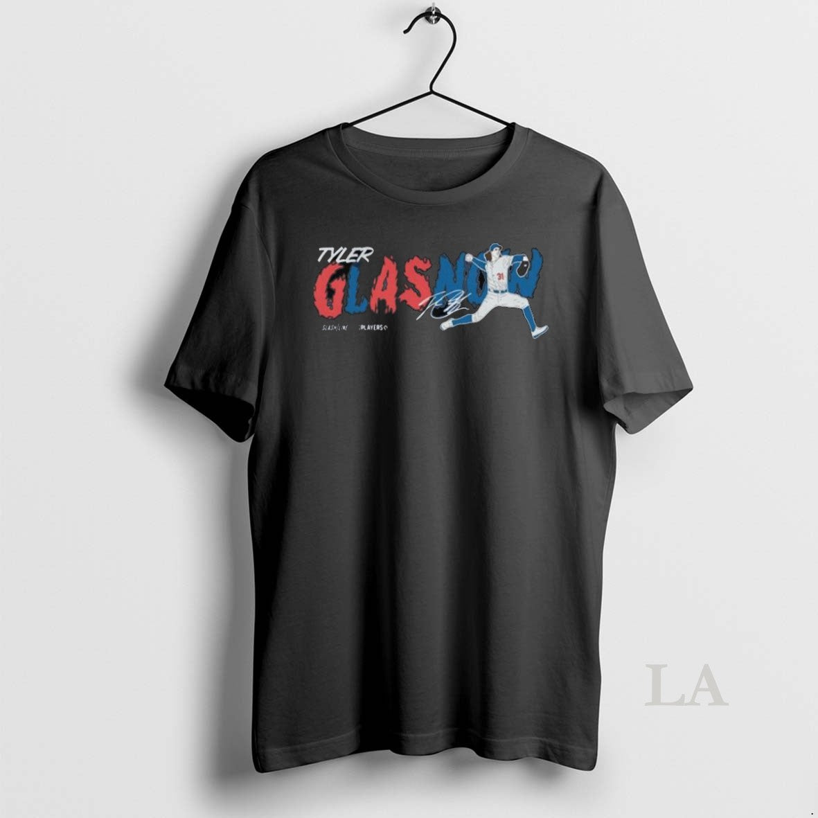 Original Tyler Glasnow Los Angeles Dodgers Signature Long Sleve