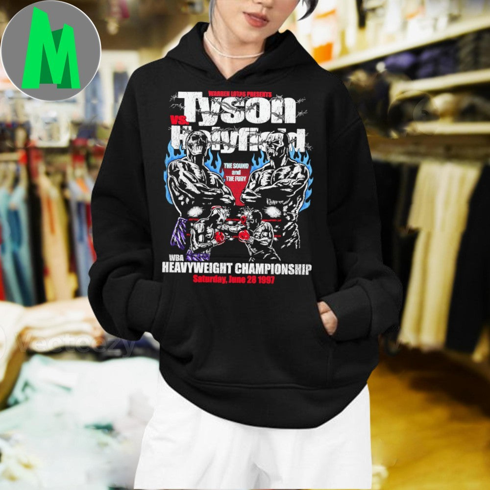 Original Tyson vs Holyfield Boxing Match Graphic Warren Lotas Fight Night Shirt Unisex