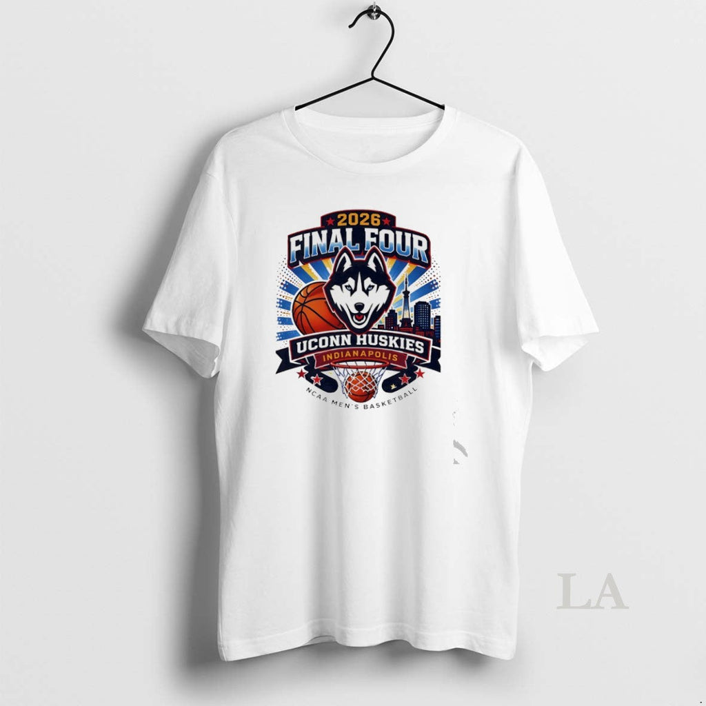 Original Uconn Huskies Mens Basketball 2026 Final Four Indianapolis Retro Unisex