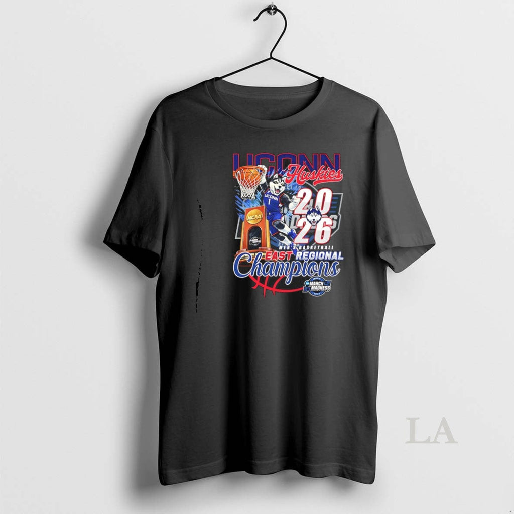 Original Uconn Huskies 2026 Ncaa Tournament East Regional Champions Mascot Unisex