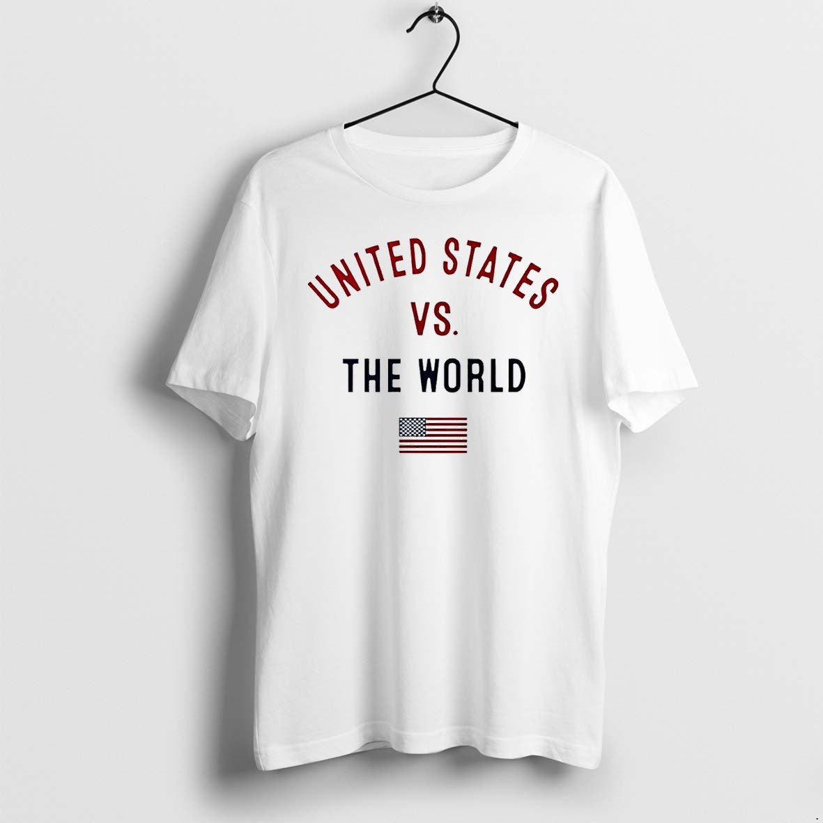Original United States Vs The World Flag White Tshirts Jpg Unisex
