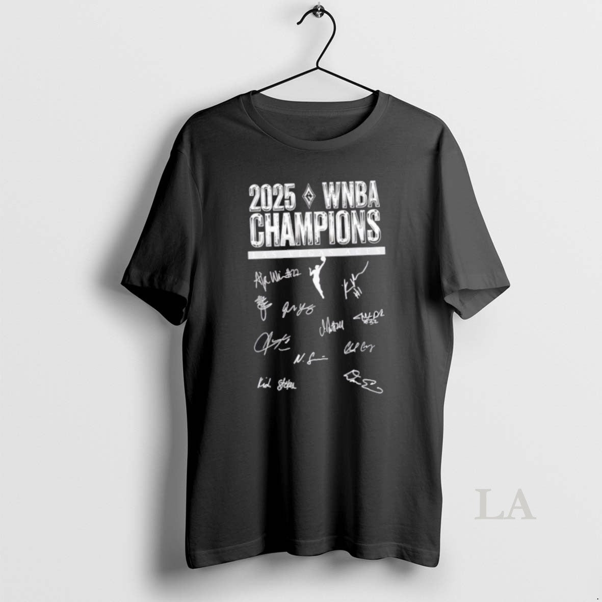 Original Wnba 2025 Las Vegas Aces 3x Champions Signatures 2 Sided