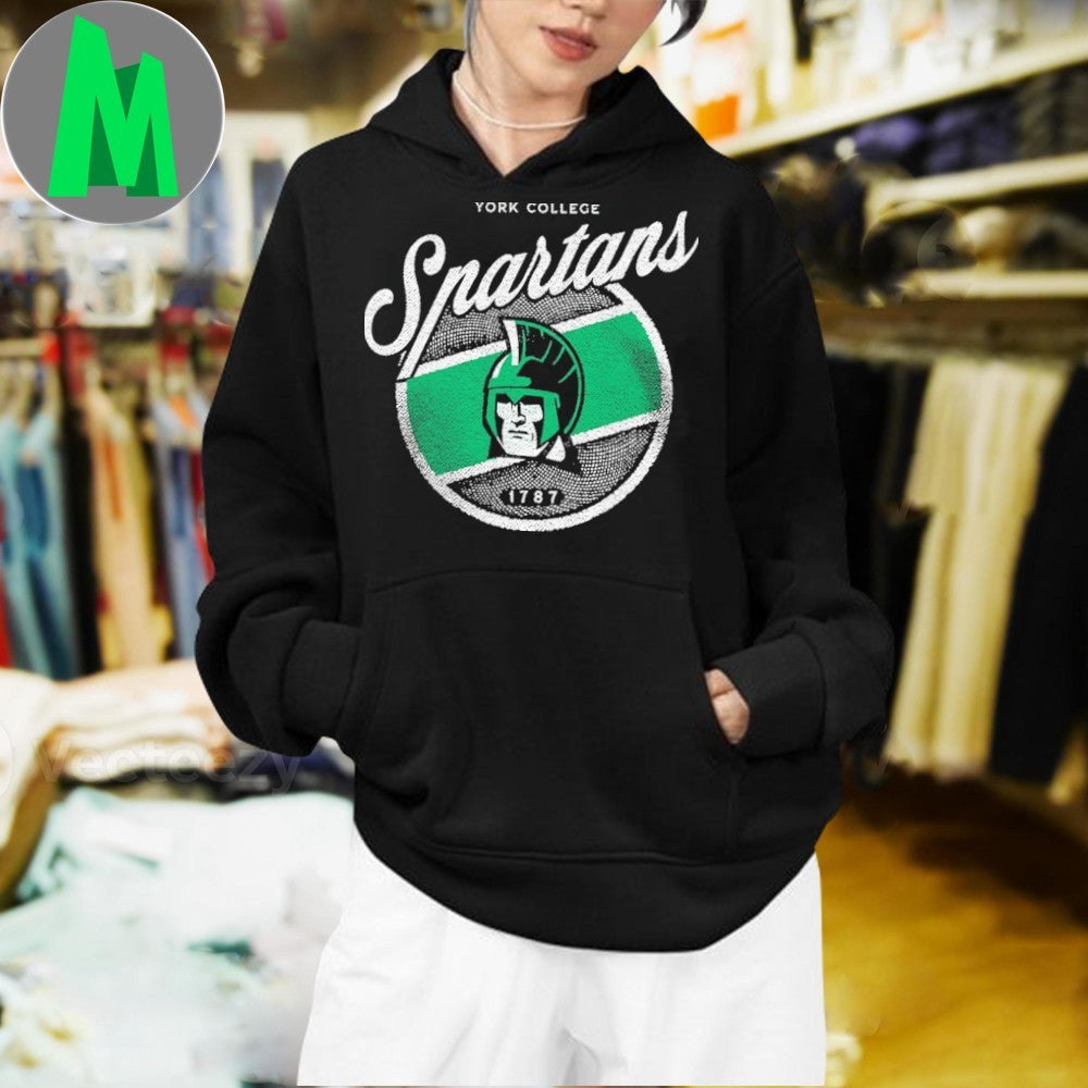 Original York College Spartans Distressed Logo Unisex
