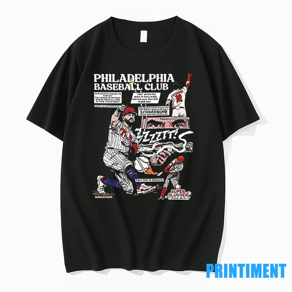 Philadelphia Phillies Baseball Club Schwarbomb Super Slugger Graphic Tshirts Sweater