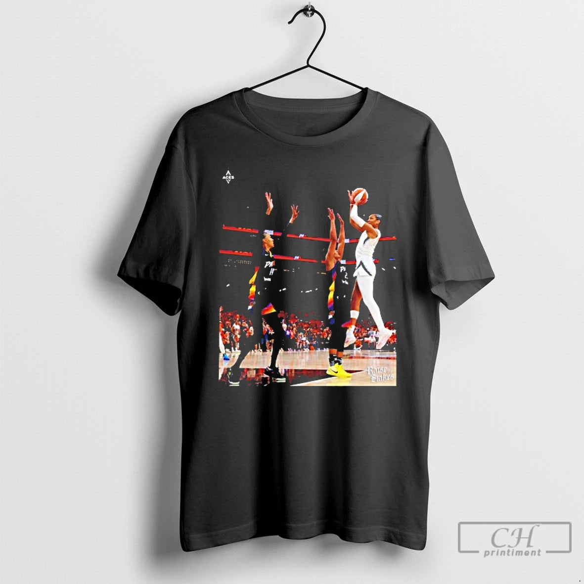 Premium Aja Wilson Wnba Las Vegas Aces Hang It In The Louvre T Shirts