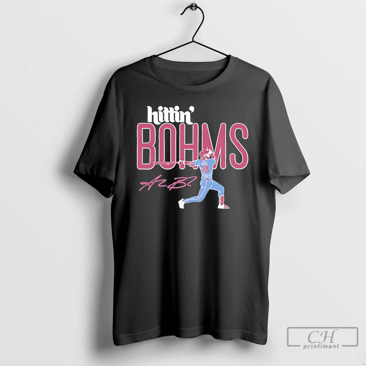 Premium Alec Bohm Hittin Bohms Philadelphia Phillies Baseball Signature T Shirts