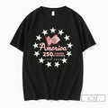 Premium America 250 Years Strong 1776 2026 Patriotic Flag Independence Day Unisex